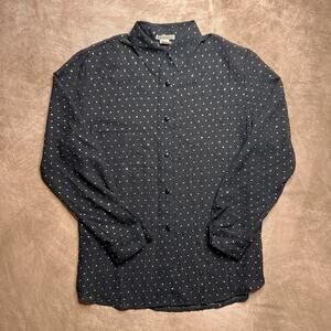 Vintage Y2K Notations Sheer Sequined Blouse Black Holographic Goth Rave Party